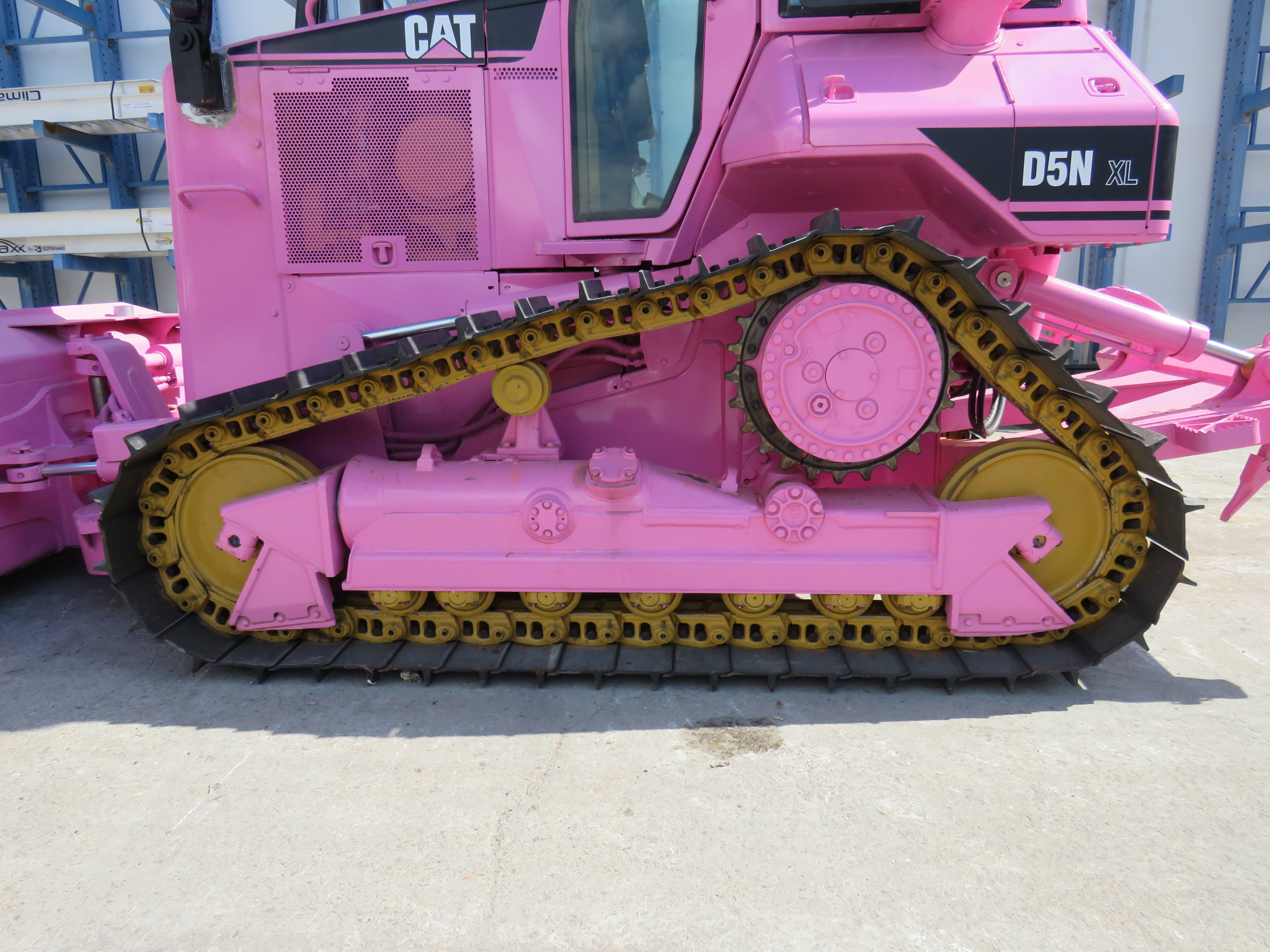 pink bulldozer toy